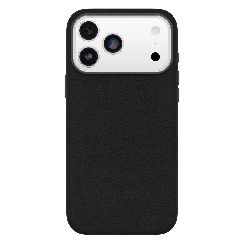 OtterBox Symmetry Cactus Leather i svart för iPhone 17 Pro Max