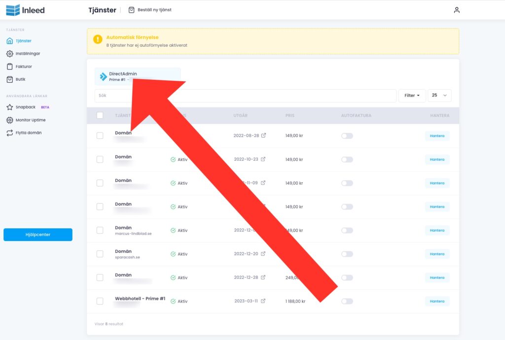 Installera Wordpress på din hemsida