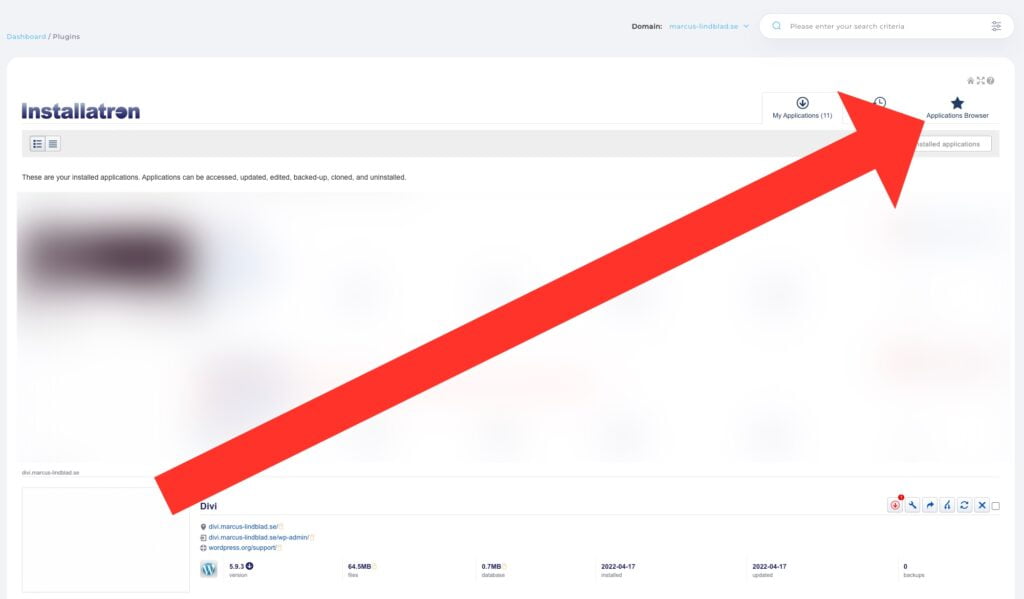 Installera Wordpress på din hemsida på Inleed